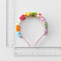 Serre-tête tricoté à la main, coloré, motif Choux-Flower, accessoire de performance, vente en gros d'usine