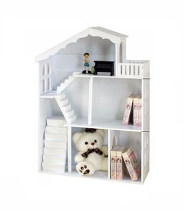Tủ Sách Nhà Búp Bê Bằng Gỗ Cho Trẻ Em Tủ Sách Nhà Búp Bê Màu Trắng Cho Bé Gái - Product Image 6