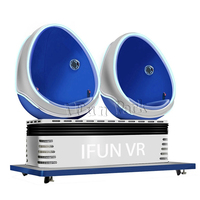 Usine IFUN 2 sièges VR chaise cinéma 3D Film 9d chaise d'oeufs 9D réalité virtuelle avec lunettes DP VR