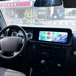 ZWNAV Écran double 24,6 pouces pour <span class=keywords><strong>Toyota</strong></span> Land Cruiser LC70 LC76 LC79 2007-2024 Autoradio Android Tableau de bord numérique - Product Image 3