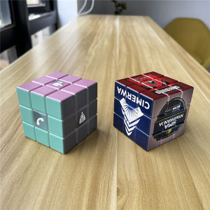 Diseño personalizado UV impreso promocional niños novedad juguete educativo 3x3x3 <span class=keywords><strong>cubo</strong></span> <span class=keywords><strong>de</strong></span> plástico mágico rompecabezas - Product Image 4