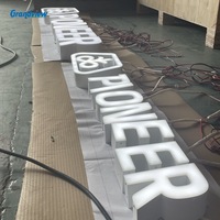 Lettres lumineuses avec logo personnalisé, enseignes LED pour entreprises, extérieur, magasins, bâtiments d'entreprise, décoration de magasins de détail