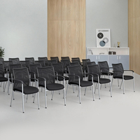 Chaises de salle de conférence, chaises de salle de formation, chaises de bureau en maille, chaises de bureau à structure métallique, mobilier de bureau, chaises confortables pour le bureau et l'école