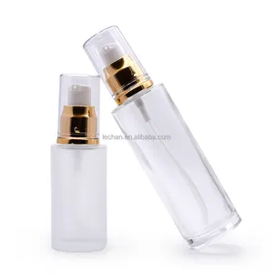Nouveau produit 15ml 30ml 50ml 80ml 100ml flacon de parfum vide givré flacon en verre vaporisateur avec pompe