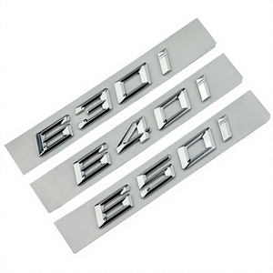 Emblème SLL ABS Chrome Logo 630i/640i/650i, lettres autocollantes, badge de coffre arrière de luxe pour E63/E64/F06/F12/F13/G32 - Product Image 4