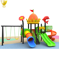 Ensemble de toboggan pour aire de jeux extérieure pour tout-petits, parc d'attractions pour enfants, toboggan en HDPE