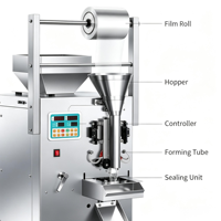 Nieuwste multifunctionele automatische honingzakverpakkingsmachine voor fruit sap olie vulling, eenvoudig te bedienen, 304 roestvrij staal