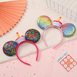 A405 Sombrero de cumpleaños de <span class=keywords><strong>Mickey</strong></span> Sheng Decoración de pasteles Diseño de escena Niña Niños <span class=keywords><strong>Primer</strong></span> año Princesa Internet Fiesta roja Sombreros - Product Image 5