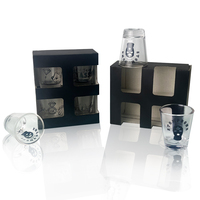 Ensemble de verres à shot personnalisés avec logo, sublimation, 2 oz (50 ml), souvenirs de voyage, verres à tequila et vodka avec emballage cadeau