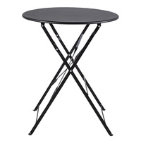 Table de jardin portable pliante en métal noir et chaises chaises de camping à l'extérieur ensemble table et chaises de jardin en fer forgé antique