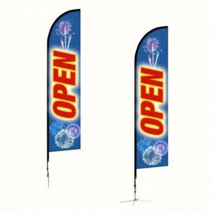 Bandera de Pluma Promocional Personalizada al por Mayor para Publicidad Exterior, Bandera Económica en Forma de Lágrima para Decoración de Playa - Product Image 6