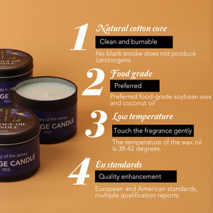 Vela de masaje extraída de plantas naturales de alta capacidad Vela de masaje sensual de aceite esencial de cera - Product Image 5