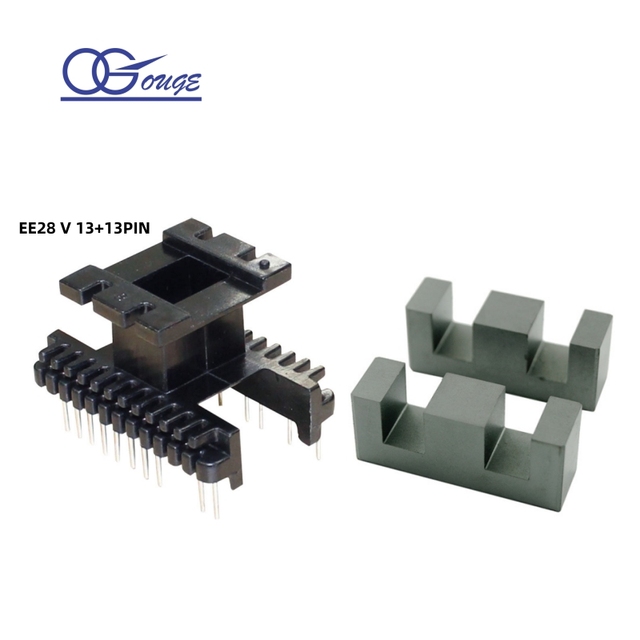 High-power EE28 Vertical 13+13pin Bobbin and EE28 High Frequency Transformer Ferrite Core