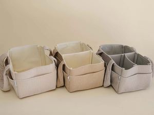 Baby <b>Diaper</b> <b>Caddy</b> Organizer Stylish Nursery Storage Organizer for Newborn Essentials and <b>Diaper</b> Changing Station - Product Image 6