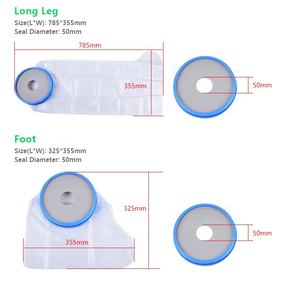 Penutup Perban Tahan Air dengan Cincin untuk Mandi Dewasa, Kaki Pendek, Dapat Digunakan Kembali, 100% Kedap Air, Pelindung Perban - Product Image 4