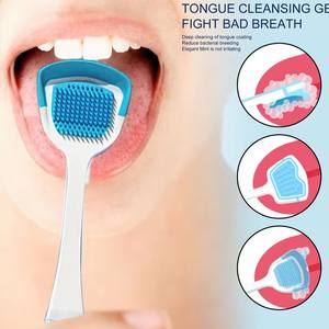 Raschietto per la lingua Gel per la pulizia della lingua aiuta a combattere l'alito cattivo pennello detergente per la lingua Kit di pulizia preciso - Product Image 2