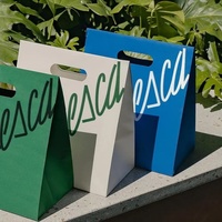 Emballage de vêtement avec logo personnalisé le plus vendu avec poignée trouée sac d'expédition personnalisé réutilisable et écologique