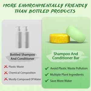 Champú y Acondicionador en Barra, Sin SLS, Sin Sulfuros, con Romero y Biotina, Hidrata Profundamente el Cabello, Jabón Sólido Hecho a Mano, Marca Privada Personalizada - Product Image 6