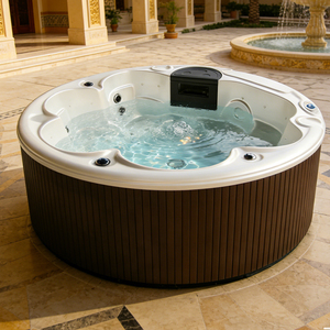 <span class=keywords><strong>Spa</strong></span> extérieur pour 6 personnes avec haut-parleur Bluetooth, stérilisation à l'ozone, baignoire autoportante en acrylique - Product Image 5