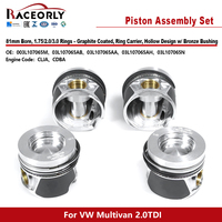 RACEORLY 03L107065M 03L107065AA Engine Piston Assembly 81mm for VW Multivan Tiguan 2.0 TDI CLJA CDBA CFFB