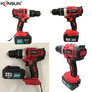 <span class=keywords><strong>Perceuse</strong></span> à percussion sans fil KONSUN 20V |   Moteur à couple maximal de 70 Nm, <span class=keywords><strong>mandrin</strong></span> sans clé de 13 mm, batterie de 4,0 Ah, construction robuste |   Personnalisable par l'OEM - Product Image 2