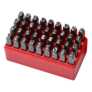 Sello de acero combinado de 6mm de alta calidad, 36 Uds., grado Industrial, para joyería, artesanía DIY - Product Image 1