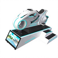 Simulateur de mouvement VR Space Wheel pour usage commercial en intérieur, en fibre de verre et métal, machine d'arcade de course