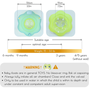 Nhà Máy Tùy Chỉnh Thân Thiện Với Môi <span class=keywords><strong>PVC</strong></span> <span class=keywords><strong>Inflatable</strong></span> Bé Bơi Float Cho Hồ Bơi Với Chỗ Ngồi An Toàn Và Thoải Mái Bé Float - Product Image 2
