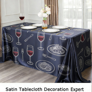 <span class=keywords><strong>Mantel</strong></span> de Satén Elegante Personalizado - Cubierta Rectangular de Lujo para Bodas, Fiestas y Banquetes - Product Image 5