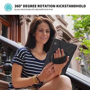 Étui robuste en plastique avec support rotatif à 360 ° à la mode avec bandoulière pour <span class=keywords><strong>Lenovo</strong></span> Tab <span class=keywords><strong>P11</strong></span> <span class=keywords><strong>Plus</strong></span>/<span class=keywords><strong>P11</strong></span> 2021/2020 - Product Image 6