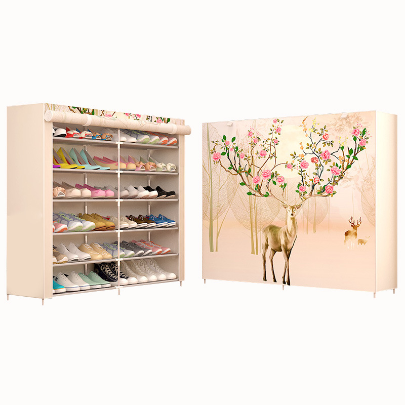 Суде Органайзер Женская простое хранение 27 пара он-лайн складной Тканевый шкаф мульти-регулировка размера обеспечивает экономию места • шкаф для обуви