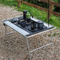 Table pliante IGT pour le camping en plein air, en alliage d'aluminium, tactique, à ouverture rapide, portable, légère, multifonctionnelle, mobilier d'extérieur
