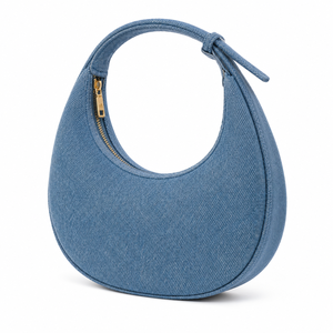 BSCI Factory Custom Denim Shoulder <strong>Bag</strong> Cowboy Underarm <strong>Bag</strong> Women's New Fashion French <strong>Patchwork</strong> Hobo <strong>Bag</strong> - Product Image 6