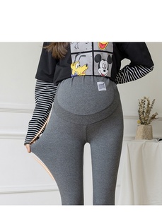 Leggings pour femmes enceintes avec doublure en <span class=keywords><strong>polaire</strong></span>, ascenseur abdominal et exercice de douceur des fesses, pantalons chauds pour femmes enceintes - Product Image 4