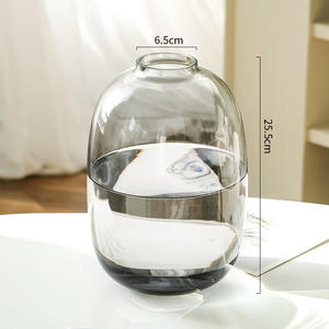 Vaso per Fiori Decorazione Casa, Vaso in Vetro Trasparente di Alta Qualità per Arredamento Soggiorno - Product Image 5