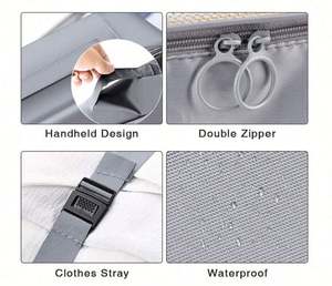 Juego de 8 Cubos de Embalaje para Maletas, Organizadores de Maletas Ligeros con Parte Superior de Malla, Cubos de Embalaje Impermeables para Viajes - Product Image 4