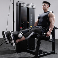 Alat Fitness Komersial dari Paduan Aluminium Hammers Strength Horizontal Leg Extension Trainer Desain Double Holder 72kg/Opsi