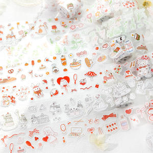 1 rouleau de ruban adhésif, série nuage du <span class=keywords><strong>magicien</strong></span> <span class=keywords><strong>d</strong></span>'<span class=keywords><strong>Oz</strong></span>, motifs <span class=keywords><strong>d</strong></span>écoupés, motifs minimalistes adorables, matériaux, autocollants <span class=keywords><strong>d</strong></span>écoratifs DIY - Product Image 2