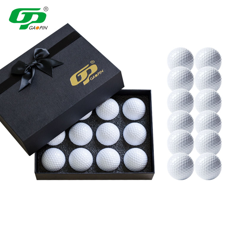 Bolas de golf de fábrica OEM, paquete personalizado con logotipo, pelotas de campo de golf, campo de prácticas en blanco Premium, pelotas de golf, regalo personalizado para exteriores