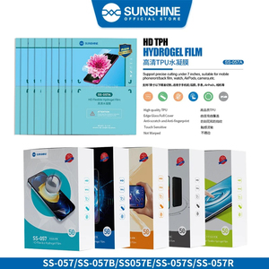 ฟิล์มกันรอยหน้าจอโทรศัพท์แบบด้านสีน้ำเงิน Sunshine SS-057 057H 057A 057R 057S 057RK HD  แผ่นไฮโดรเจลแบบยืดหยุ่นสำหรับเครื่องตัดพล็อตเตอร์ - Product Image 2