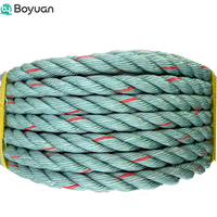 Corde marine en polypropylène torsadée à 3 brins, haute résistance, pour la pêche, ligne d'amarrage pour bateau