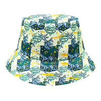 Casquette de pêcheur réversible personnalisée avec logo OEM, imperméable, double face, effet tie-dye vieilli, pour l'été