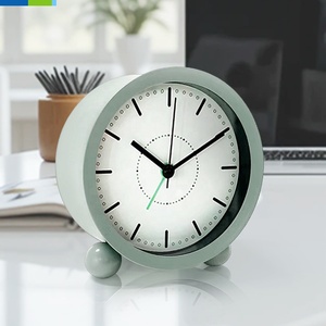 Horloges de bureau à quartz de style antique rappel de l'heure mécanisme mécanique matériau en verre forme circulaire rétro-éclairage voyage scolaire - Product Image 3