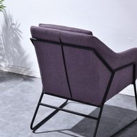Fauteuil nordique simple gris, mobilier de maison, styliste moderne, pour salon, loisirs, livraison depuis l'usine chinoise