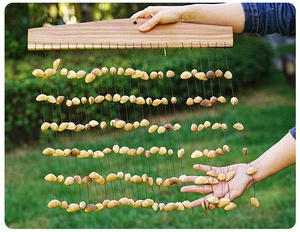 High Quality Natural Nut Shell Wind <b>Chime</b> <b>Bell</b> for Home Decor Healing Instrument for Sound Therapy Outdoor Ornament - Product Image 5