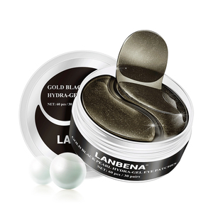 LANBENA negro hidrogel de la máscara de ojo nutrir con brillo oro envío gratuito - Product Image 6