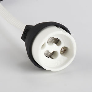 Portalámparas de cerámica al mejor <span class=keywords><strong>precio</strong></span>, portalámparas de Color blanco puro y conector de cable con bloque de terminales y caja de conexiones - Product Image 3