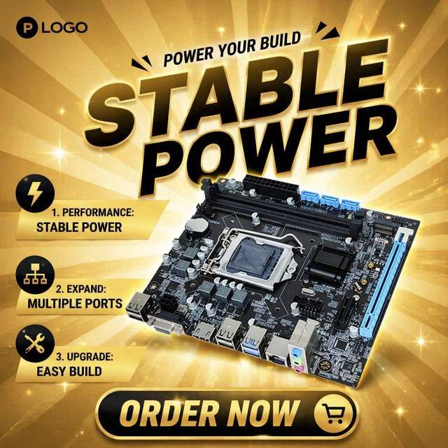 High Compatibility H110 LGA1700 Motherboard 6-9 Gen Intel CPU DDR4 RAM Home DIY Desktop Mainboard Box