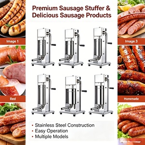 Machine à farcir les saucisses en acier inoxydable de qualité industrielle pour la fabrication de saucisses en restaurant - Product Image 2