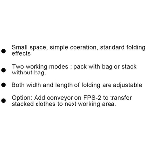 FPS-1 Semi Automatic T-shirt Skirt Pants Hoodie Apparel Clothes Folding Bagging <strong>Machine</strong> Auto Shirt Folder <strong>Machine</strong> - Product Image 3